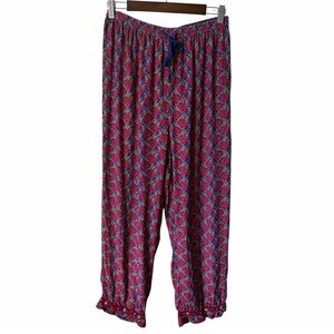 Vintage April Cornell Floral Pants Women's Size Medium